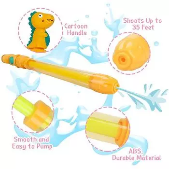 Интерактивные игры для родителей и детей на открытом воздухе, детский выдвижной водяной пистолет, летняя пляжная игра, водная битва, водяной спрей, пластиковая игрушка