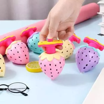 Интерактивные классические игрушки Экологичные Клубничный гироскоп Светящийся фруктовый спиннер Мальчики Девочки Игрушка-крутилка Fidget
