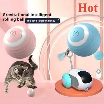 Интерактивные мячи, игрушки для кошек, игровые аксессуары, электронные игрушки для кошек, умные игрушки для кошек, автоматические катящиеся игрушки для домашних животных, товары для дома XS