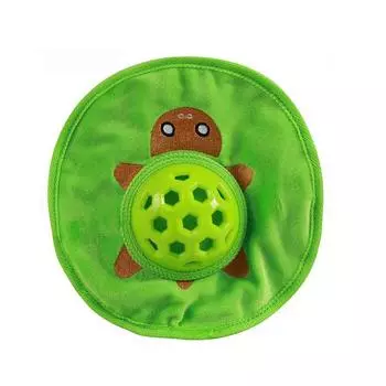 Интерактивные пищащие летающие диски для питомцев, мягкие жевательные игрушки для собак больших, маленьких и средних пород Green-Style A