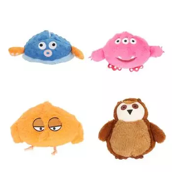 Интерактивные плюшевые шариковые игрушки, милые забавные мультфильмы, интеллектуальные автоматические электрические скрипучие плюшевые игрушки для собак f 24x10x10cm / 9.4x3.9x3.9in