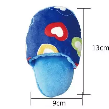 Интерактивные плюшевые шлепанцы для собак, жевательные игрушки для щенков чихуахуа, мопсов, игрушки-пищалки для маленьких собак