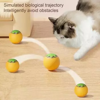 Интерактивный катящийся мяч игрушка для домашних животных перезаряжаемый электрический силиконовый мяч автоматический движущийся мяч игрушка для кошек для маленьких средних собак кошек B