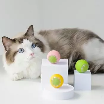Интерактивный катящийся мяч игрушка для питомца перезаряжаемый электрический силиконовый мяч автоматический движущийся мяч игрушка для кошек