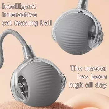 Интерактивный катящийся шарик для кошек Super Drive Cat катящиеся шарики с щебетанием птиц активируемый датчиком движения тизерная игра для котят