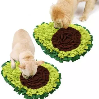 Интерактивный коврик для собак и домашних животных с авокадо, коврик для кормления, диспенсер для лакомств, натуральная игрушка для сбора пищи, маленький, большой