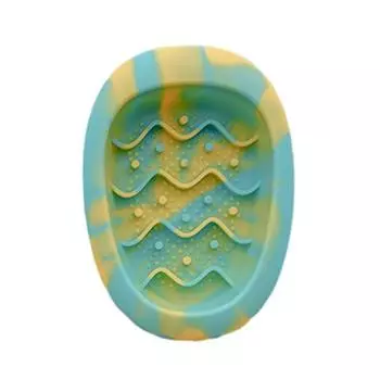 Интерактивный коврик для вылизывания для кошек, миска, силиконовая миска для медленного кормления питомцев, нескользящая, против заглатывания, миска для еды для больших, средних, маленьких кошек S