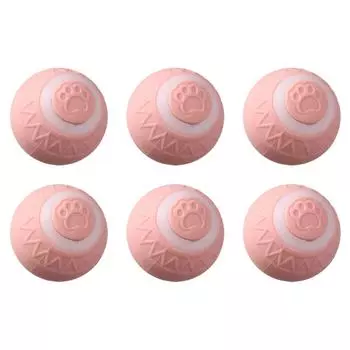 Интерактивный мяч для кошек Умные игрушки для кошек Автоматический катящийся мяч для кошек (розовый)