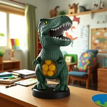 Интерактивный набор игрушек для стрельбы по динозаврам для детей: Пневматический пистолет с мягкими пулями