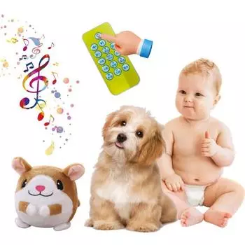 Интерактивный прыгающий мяч для собак, говорящая плюшевая игрушка в виде животного с дистанционным управлением, прыгающая, лающая, перезаряжаемая игрушка для развлечения домашних животных A