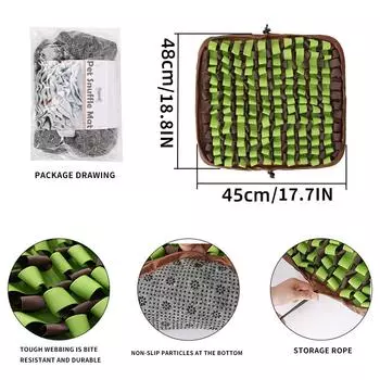 Интерактивный складной коврик для медленного кормления собак и домашних животных, коврик для обнюхивания собак и домашних животных