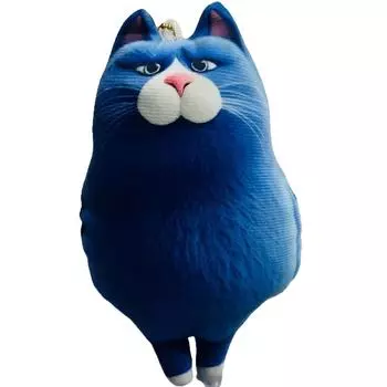 Интересная модель кошки, абстрактная плюшевая игрушка-подвеска в виде полумесяца One Size