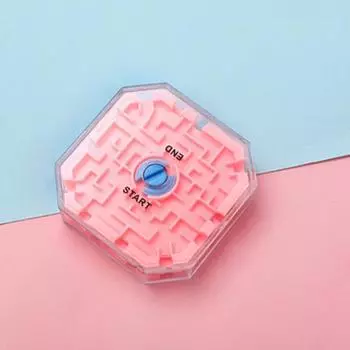 Интересная тонкая работа интеллектуальное развитие простота в эксплуатации дети взрослые 3D лабиринт мяч головоломка сенсорный лабиринт игрушка для девочек игра зелёный