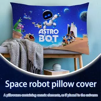 Интересная забавная наволочка с роботом, маленькая наволочка с роботом, удобная наволочка One Size
