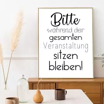 Интересные настенные рисунки для ванной комнаты, картины на холсте, пожалуйста, садитесь и цитируйте плакаты на протяжении всего мероприятия 21cm30cm NoFrame