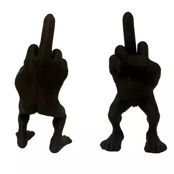 Интересные разные товары забавные товары интерьер фигурка форма руки модель статуэтка уникальный человек модель человеческого тела стресс расхождение Решено (черный,