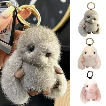 Интересный брелок из нержавеющей стали с забавным персонажем на среднем пальце One Size