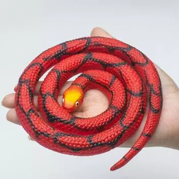 Интересная Изысканная Антидеформируемая Имитация Змеи Реалистичные Поддельные Змеи Игрушка Праздничный Подарок темно-зеленого