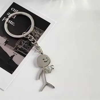 Интересный матч, люди, чем сердце, средний палец, пара, брелок, сумка, подвеска