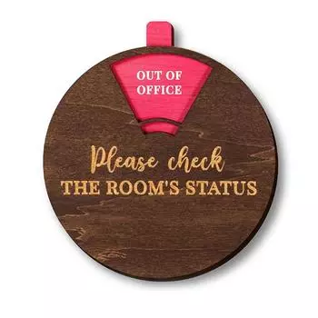 Интересный Не беспокоить Офис Дверной Подвесной Знак Модель Дома Вращающийся Дверной Знак Деревянное Украшение