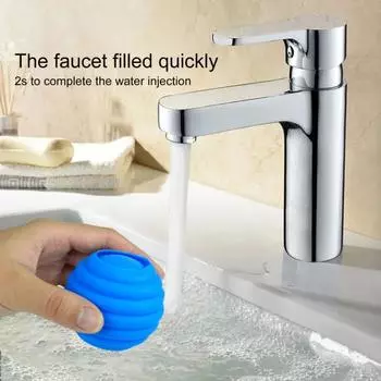 Интересный складной моющийся мяч, наполненный водой, быстро наполняемый водой, летняя игрушка для бассейна синий