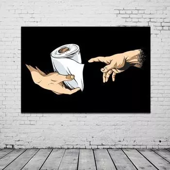 Интересный туалетный постер, настенная художественная картина, веб-бумага, холст с принтом, туалет, ванная комната, семейная комната 21cm30cm NoFrame