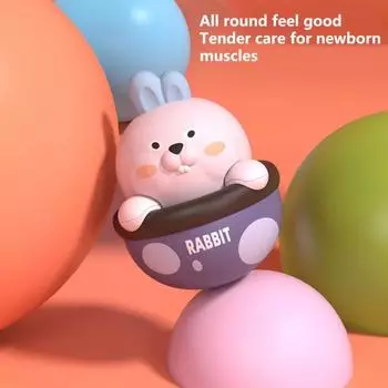 Интересный Забавный Успокоить Гладкий Край Кролик Динозавр Успокоить Детей Погремушка Кукла Детские Товары Игрушка Rabbit