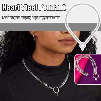 Интересующее украшение серебряный металлический кулон ожерелье крутой предмет косплей игра периферийное ожерелье One Size