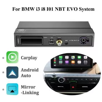 Интерфейс Android Auto Sinairyu Wireless CarPlay, совместимый с системой BMW i3 i8 I01 NBT EVO 2012-2020 с функциями Mirror Link AirPlay Car Play For I3 NBT