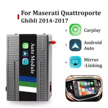 Интерфейс беспроводной CarPlay Sinairyu для Maserati Ghibli Quattroporte 2014-2016 Android Auto Mirrorlink