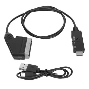 Интерфейс HD Multimedia для кабеля Scart Поддержка PAL NTSC HD в кабель Scart Адаптер для телевизора