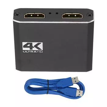 Интерфейс HD Multimedia Карта захвата звука и видео 1080P 60FPS Карта захвата с микрофонным входом и звуковым выходом