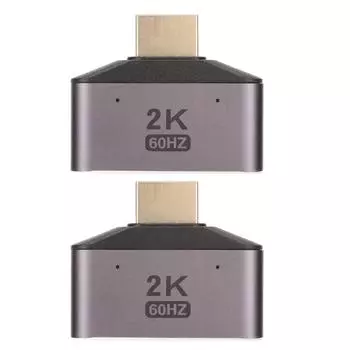 Интерфейс мультимедиа HD 1 к 2 адаптер папа к двойному женскому 2K 60 Гц видео разветвитель с индикатором