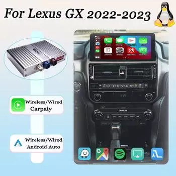 Интерфейсный блок Viknav Linux для Lexus GX 2022 2023 Беспроводной Apple CarPlay Android Auto поддерживает только оригинальный экран автомобиля Linux Interface Box