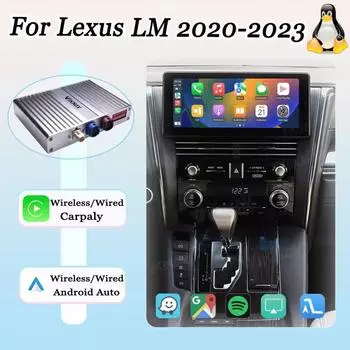 Интерфейсный блок Viknav Linux для Lexus LM 2020 2021 2022 2023 Беспроводной Apple CarPlay Android Auto Display Screen Linux Interface Box