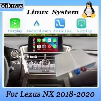 Интерфейсный блок Viknav Linux для Lexus NX 2018-2020, беспроводной Apple CarPlay, Android Auto, поддержка только оригинального автомобильного 8-дюймового экрана Linux Interface Box