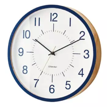 Interform настенные часы радиочасы Lefteo синие деревянные диаметр 30 см CL-3709BL