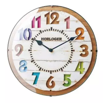 Interform настенные радиочасы Forli красочные радужные диаметр 30 см CL-8332WH