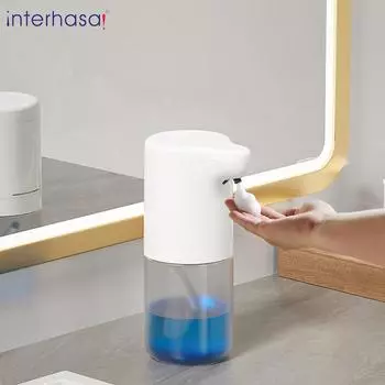 interhasa! Automatic Foam Soap Dispenser Smart Foam Machine Home Infrared Sensor Hand Sanitizer for Bathroom Toilet белый