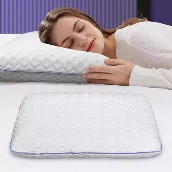 Interi Purple Pillow Queen Size Охлаждающая подушка с эффектом памяти с ароматом лаванды для сна на боку Поддержка спины Облегчение боли в шее 60x40 cm фиолетовый