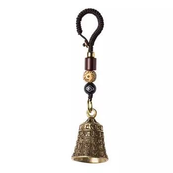 Interior Accessories Brass bell Scripture Sutra Keyfob Car Key Chain Car Key Chain Key Rings