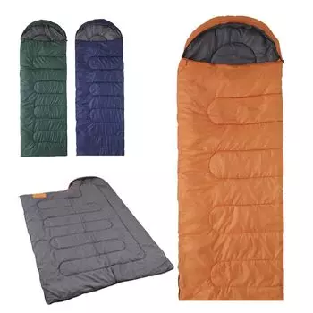 Interlocking Sleeping Bag, Sleeping Bag with Pillow, Lightweight, Outdoor, Camping, Sleeping in the Car, Disaster Prevention, Storage Bag Included