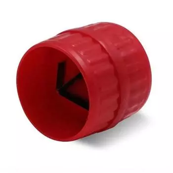 Internal External Tube Metal Pipes Heavy Duty Deburring Tool Chamfer Reamer for PVC Copper Aluminium Steel Pipe Tube Pack of 1 красный