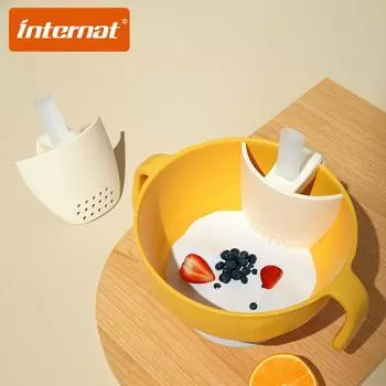 INTERNAT Присоска для младенцев и малышей ПП Миска для дополнительного питания и закусок с присоской Вилка и ложка Портативная посуда Нескользящий набор