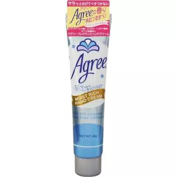 International Agree Ugly Moist Rich Hand Cream Lily Flower 40 г Общий уход за руками Нанесите умеренное количество на пальцы и другие участки, где сухость является