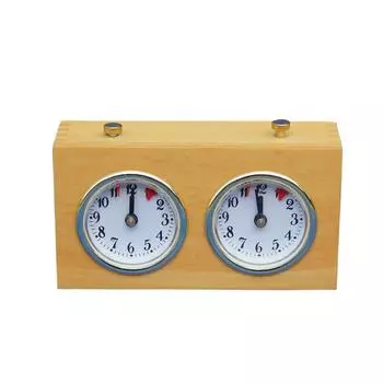 International Chess Timer Analogue Clock Mechanical Count Up Down Alloy Movement Competition Clocks No Battery Needed