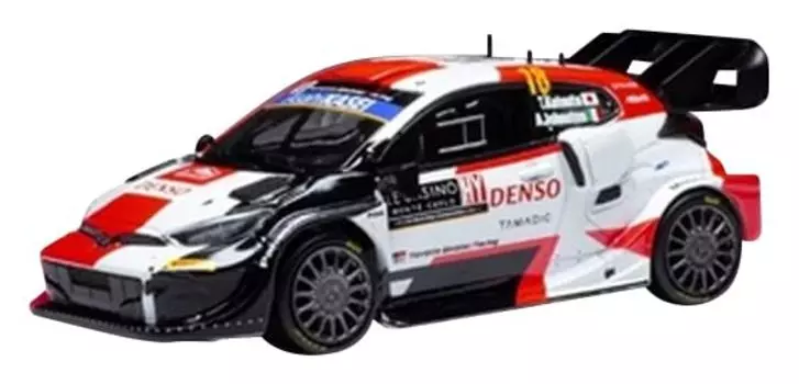 International Trading ixo Toyota GR Yaris Rally 1 2022 Monte Carlo Rally Takamoto Completed Product (KOKUSAI BOEKI) 1/43 #18 Katsuta/A.Johnston