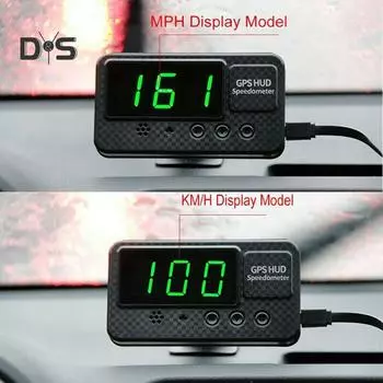 Интернет-автомобильные аксессуары Универсальный цифровой проекционный дисплей GPS-сигнализация о превышении скорости Спидометр Одометр