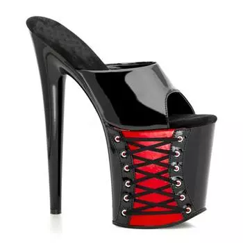 Internet celebrities with the same 2025 summer new high-heeled sandals women s stiletto sole lace-up one-word high-heeled shoes 34 красный