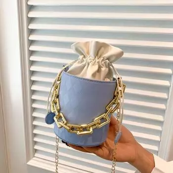 Internet celebrity chain small bag women s 2024 spring and summer new trendy Korean version versatile messenger bag chain fashion shoulder bag белый